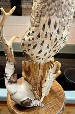 Great Grey Owl? Franklin Mint George McMonigle MCM Euc Beautiful? Large