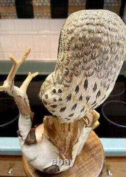 Great Grey Owl? Franklin Mint George McMonigle MCM Euc Beautiful? Large