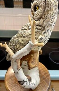 Great Grey Owl? Franklin Mint George McMonigle MCM Euc Beautiful? Large