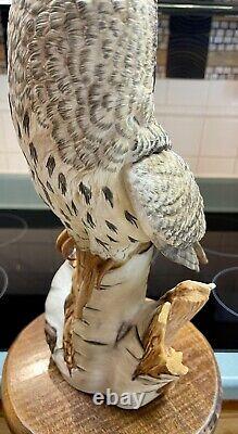 Great Grey Owl? Franklin Mint George McMonigle MCM Euc Beautiful? Large