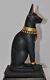Guardian Of The Nile Egypt Bastet Cat God Black Porcelain on Base Franklin Mint