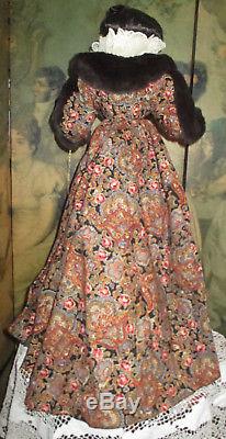 Gwtw Paisley Robe Franklin Mint Scarlett Gone With The Wind Porcelain Doll Coa