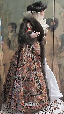 Gwtw Paisley Robe Franklin Mint Scarlett Gone With The Wind Porcelain Doll Coa