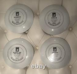HOUSE OF ERTE Franklin Mint Limited Edition Art Deco Porcelain Plates Set of 4