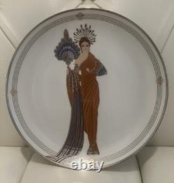 HOUSE OF ERTE Franklin Mint Limited Edition Art Deco Porcelain Plates Set of 4