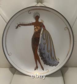 HOUSE OF ERTE Franklin Mint Limited Edition Art Deco Porcelain Plates Set of 4