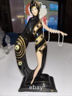 HOUSE OF ERTE THE FRANKLIN MINT PEARLS AND EMERALDS LTD ED. N4632 Excellent