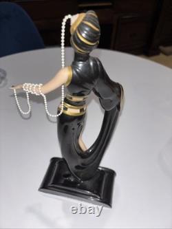 HOUSE OF ERTE THE FRANKLIN MINT PEARLS AND EMERALDS LTD ED. N4632 Excellent