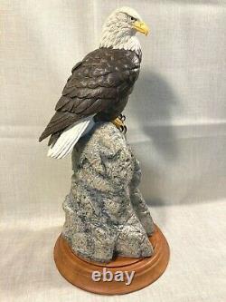 HTF Franklin Mint Porc American Bald Eagle EVER WATCHFUL by Paul Brunelle 15 T