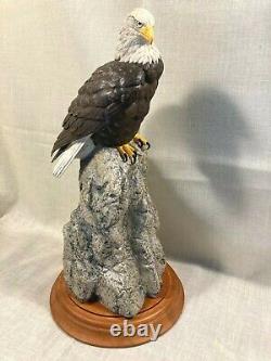 HTF Franklin Mint Porc American Bald Eagle EVER WATCHFUL by Paul Brunelle 15 T