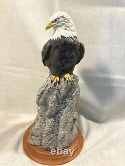 HTF Franklin Mint Porc American Bald Eagle EVER WATCHFUL by Paul Brunelle 15 T