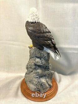 HTF Franklin Mint Porc American Bald Eagle EVER WATCHFUL by Paul Brunelle 15 T