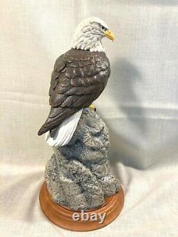 HTF Franklin Mint Porc American Bald Eagle EVER WATCHFUL by Paul Brunelle 15 T