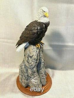 HTF Franklin Mint Porc American Bald Eagle EVER WATCHFUL by Paul Brunelle 15 T