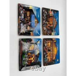 Harley-Davidson Franklin Mint Plate Panorama Set of 4 Paul Costello Porcelain Harley-Davidson Franklin Mint Plate Panorama Set of 4 Paul Costello Porcelain