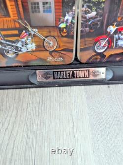 Harley Davidson Franklin Mint Wall Collector Plate Display With 4 Plates vintage