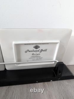 Harley Davidson Franklin Mint Wall Collector Plate Display With 4 Plates vintage