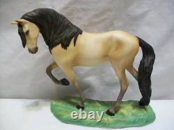 Horse Figurine porcelain ceramic statue sculpture Franklin Mint equine Lusitano