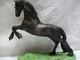 Horse Figurine porcelain ceramic statue sculpture Friesian Franklin Mint equine