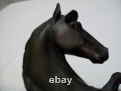 Horse Figurine porcelain ceramic statue sculpture Friesian Franklin Mint equine