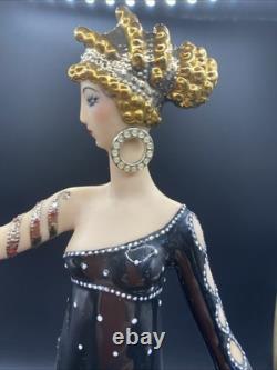House Of Erte FRANKLIN MINT Pearls And Rubies Fine PORCELAIN Figure