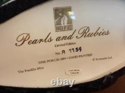 House Of Erte Franklin Mint (A 1159) PEARLS AND RUBIES Lady Limited Edition Mint