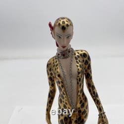 House Of Erte Franklin Mint (A 4066) LEOPARD Lady & Big Cat Limited Edition Mint