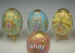 House Of Faberge Franklin Mint Imperial Egg Collection Set Of 12 Porcelain Eggs