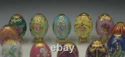 House Of Faberge Franklin Mint Imperial Egg Collection Set Of 12 Porcelain Eggs