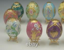 House Of Faberge Franklin Mint Imperial Egg Collection Set Of 12 Porcelain Eggs