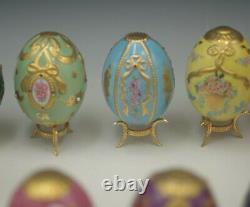 House Of Faberge Franklin Mint Imperial Egg Collection Set Of 12 Porcelain Eggs