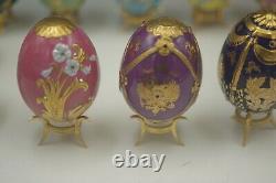 House Of Faberge Franklin Mint Imperial Egg Collection Set Of 12 Porcelain Eggs