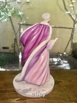 House Of Faberge Franklin Mint Porcelain The Snow Queen With White Marble Base