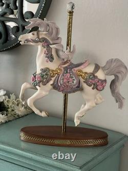 House Of Faberge Imperial Rose Carousel Horse Franklin Mint Collectible