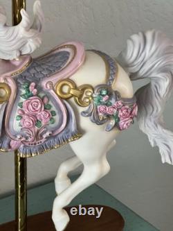 House Of Faberge Imperial Rose Carousel Horse Franklin Mint Collectible