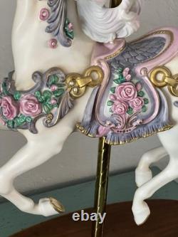 House Of Faberge Imperial Rose Carousel Horse Franklin Mint Collectible