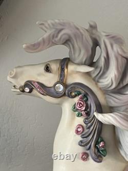 House Of Faberge Imperial Rose Carousel Horse Franklin Mint Collectible