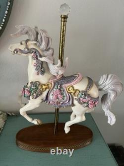 House Of Faberge Imperial Rose Carousel Horse Franklin Mint Collectible
