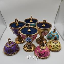 House Of Faberge Musical Eggs Franklin Mint Lot of 4
