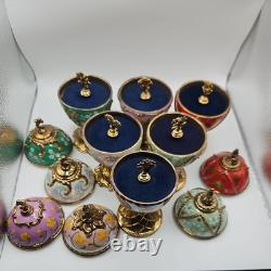 House Of Faberge Musical Eggs Franklin Mint Lot of 6
