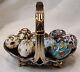 House Of Faberge Winter Basket With 9 Eggs Franklin Mint