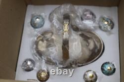 House Of Faberge Winter Basket With 9 Eggs Franklin Mint In Original Box b11uz42