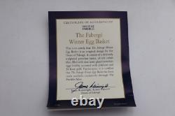 House Of Faberge Winter Basket With 9 Eggs Franklin Mint In Original Box b11uz42