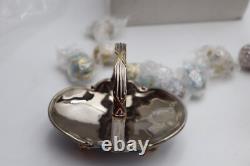 House Of Faberge Winter Basket With 9 Eggs Franklin Mint In Original Box b11uz42