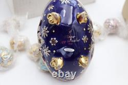 House Of Faberge Winter Basket With 9 Eggs Franklin Mint In Original Box b11uz42