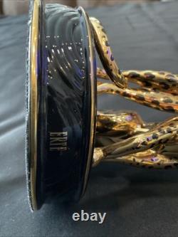 House of Erte Franklin Mint Leopard Art Deco Limited Edition Porcelain Figurine
