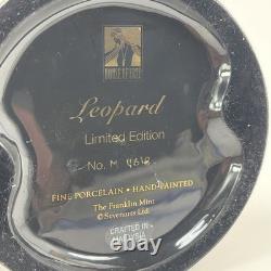 House of Erte Franklin Mint Leopard Art Deco Limited Edition Porcelain Figurine