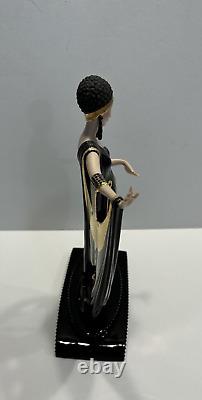 House of Erte Limited Edition Hand Painted Porcelain'Glamour' Art Deco Lady