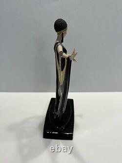 House of Erte Limited Edition Hand Painted Porcelain'Glamour' Art Deco Lady