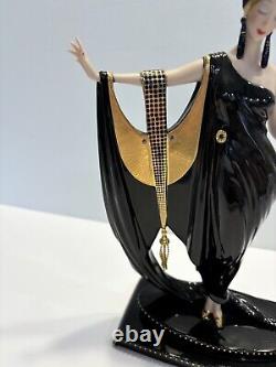 House of Erte Limited Edition Hand Painted Porcelain'Glamour' Art Deco Lady